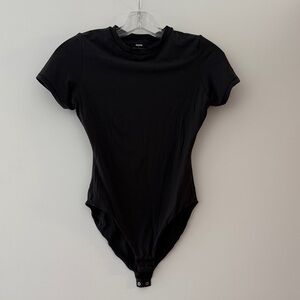 Black Short Sleeve Bodysuit